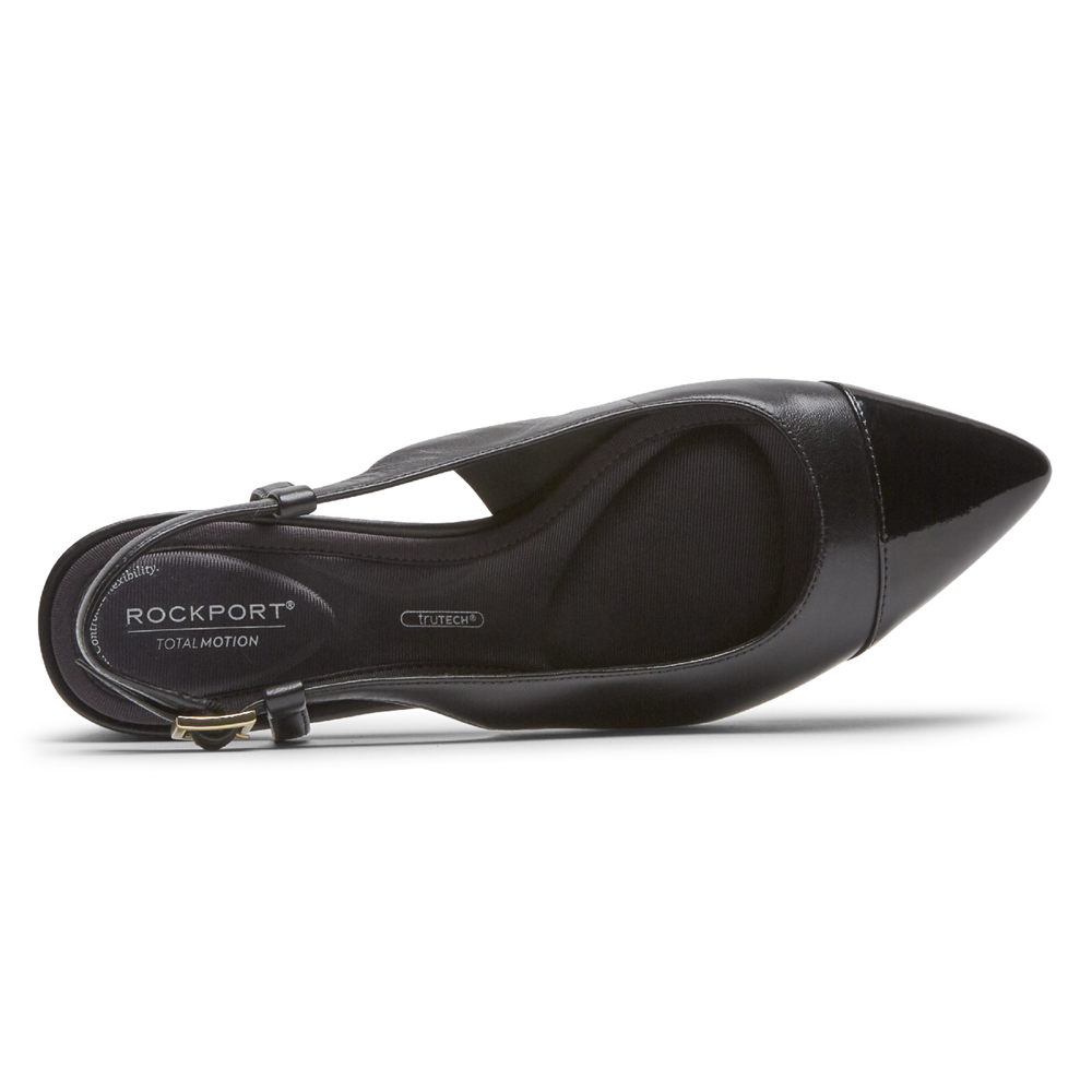 Rockport Singapore Womens Slingback - Total Motion Salima Posted Black - FH3467185